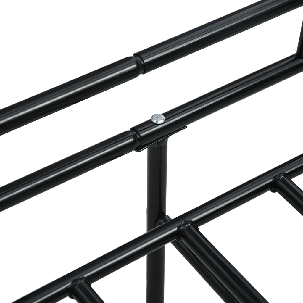 vidaXL Okvir za dnevni ležaj crni metalni 90 x 200 cm