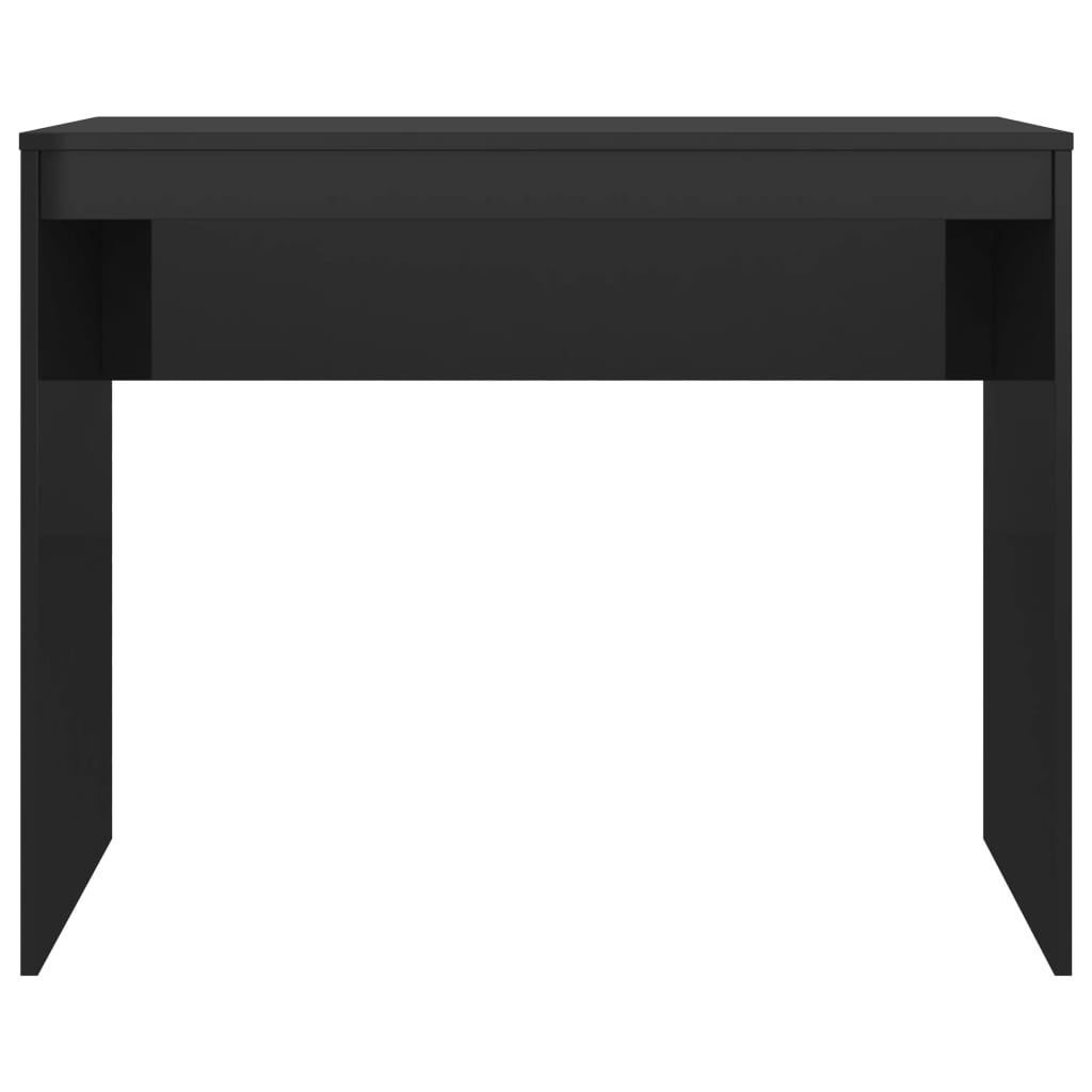 vidaXL Radni stol visoki sjaj crni 90 x 40 x 72 cm konstruirano drvo