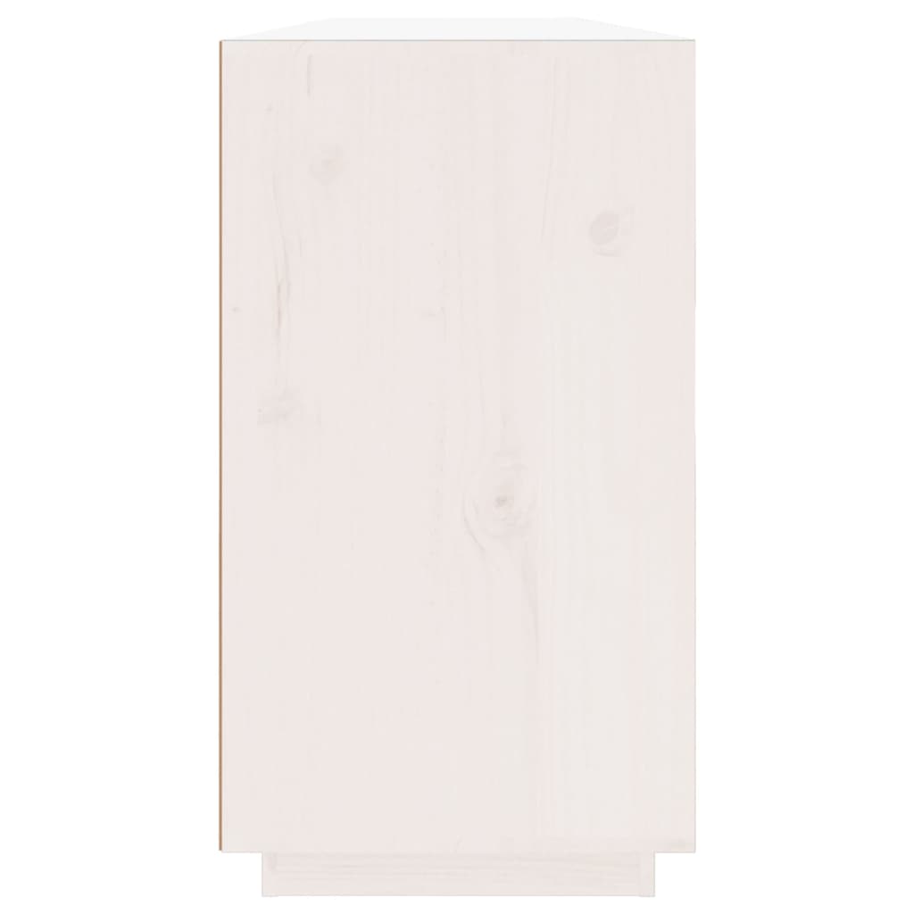 vidaXL Komoda bijela 100 x 40 x 75 cm od masivne borovine