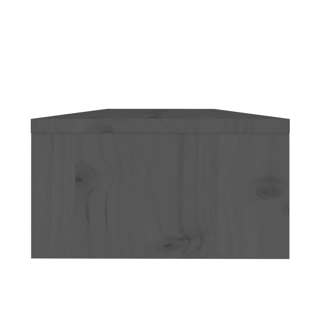 vidaXL Stalak za monitor sivi 50 x 24 x 13 cm od masivne borovine