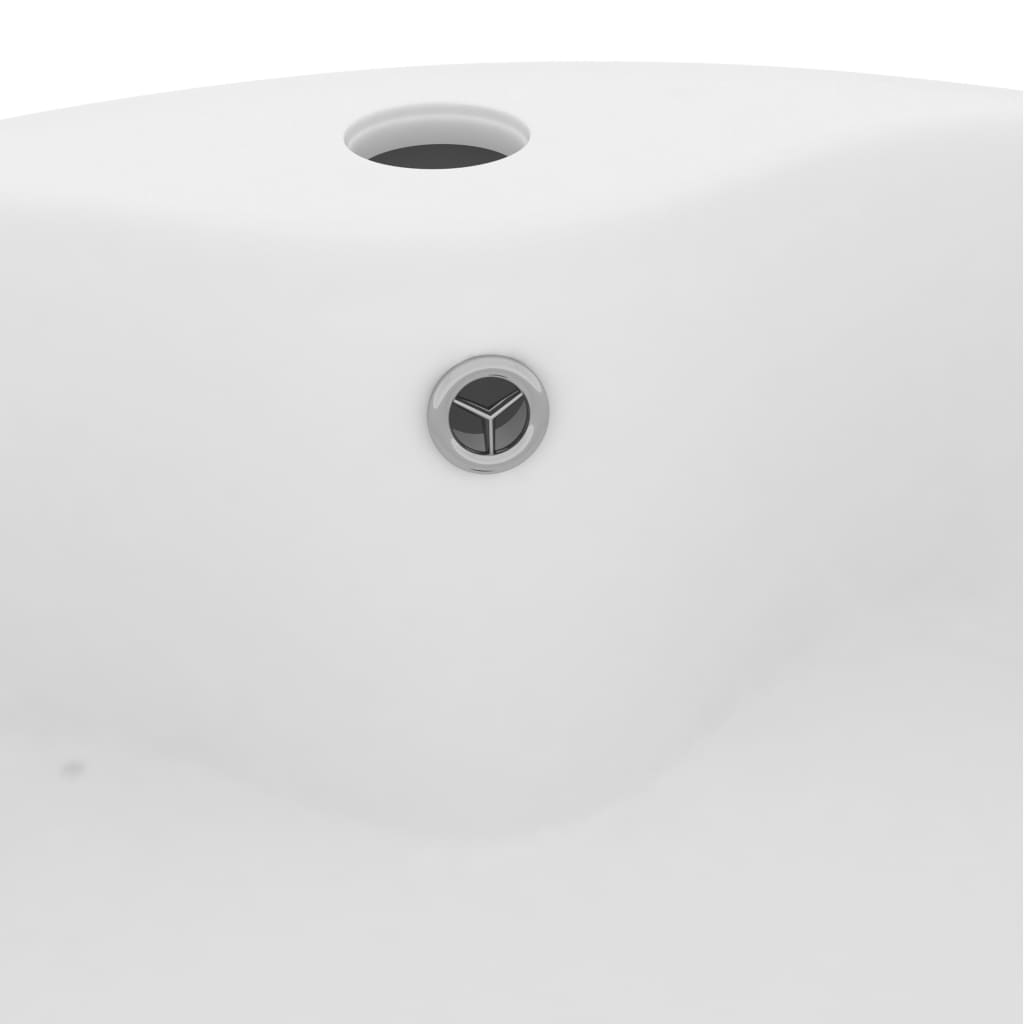 vidaXL Luksuzni umivaonik mat bijeli 36 x 13 cm keramički