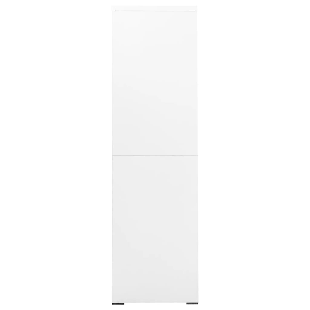 vidaXL Ormarić za spise bijeli 90 x 46 x 164 cm čelični