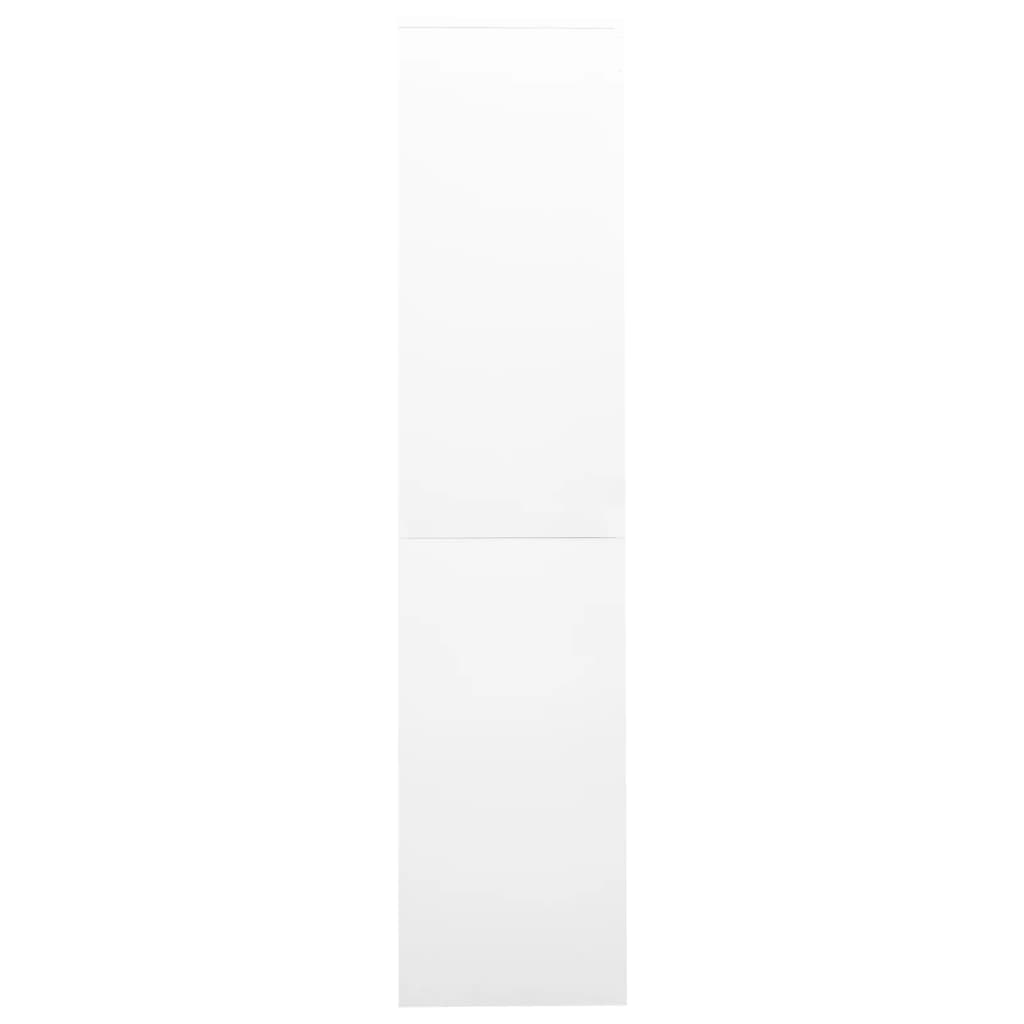 vidaXL Uredski ormarić s kliznim vratima bijeli 90x40x180 cm čelični