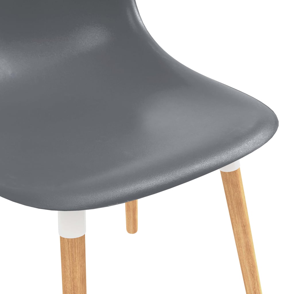 vidaXL Blagovaonske stolice 4 kom sive plastične