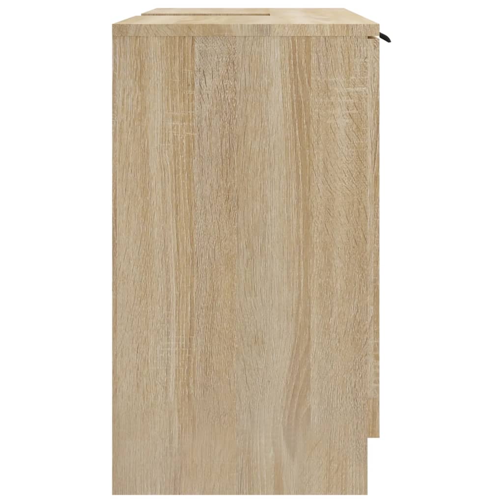 vidaXL Kupaonski ormarić boja hrasta 64,5x33,5x59 cm konstruirano drvo