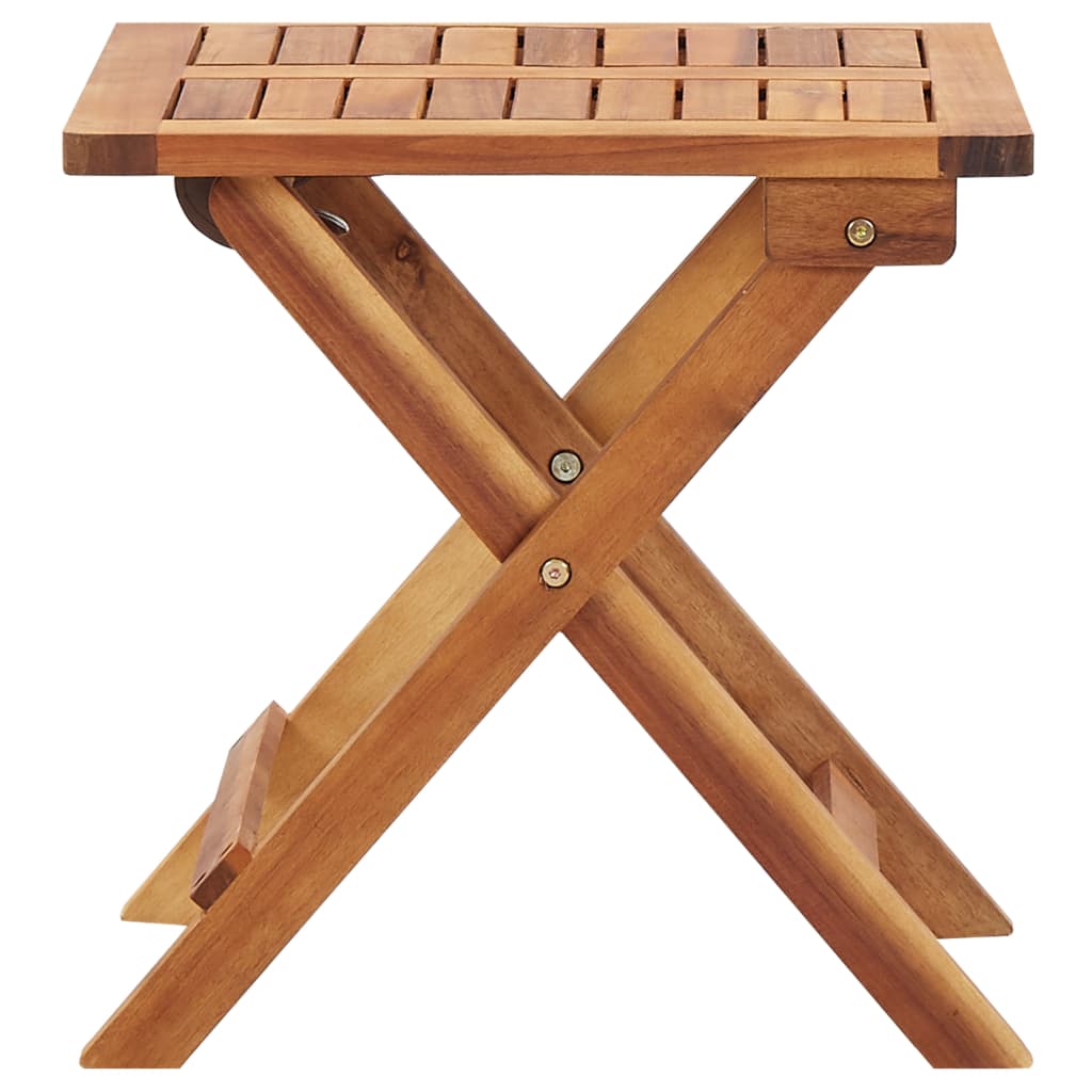 vidaXL Sklopivi vrtni stolić za kavu 40 x 40 x 40 cm bagremovo drvo