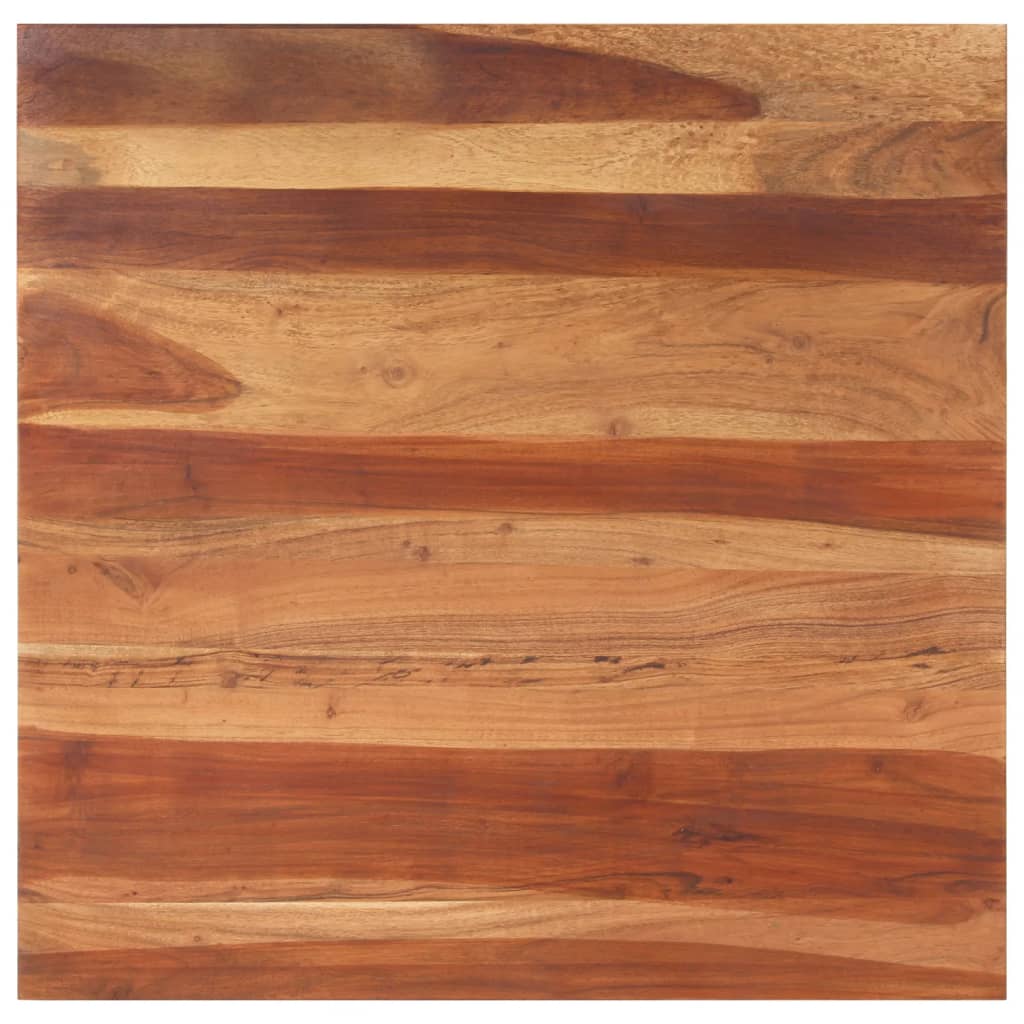 vidaXL Stolna ploča od masivnog drva šišama 15 - 16 mm 80 x 80 cm