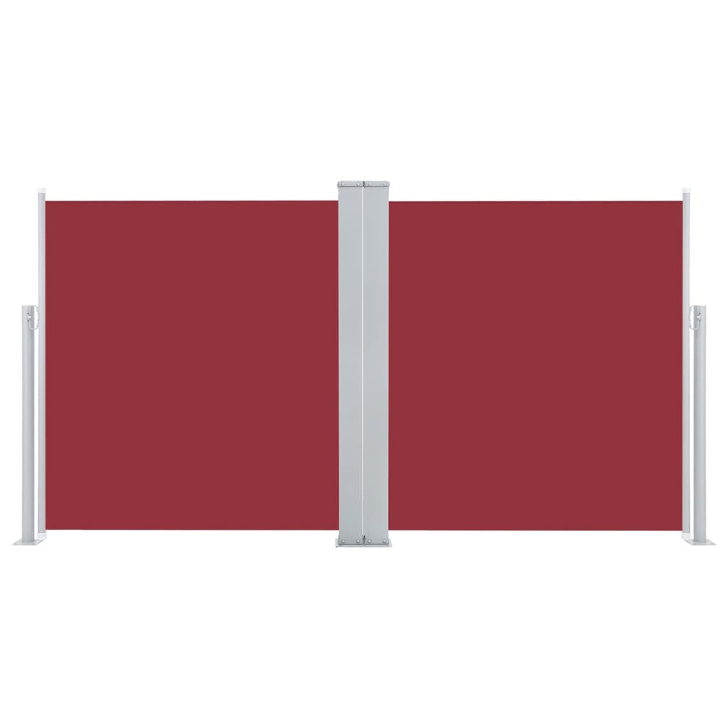 vidaXL Uvlačiva bočna tenda 120 x 600 cm crvena