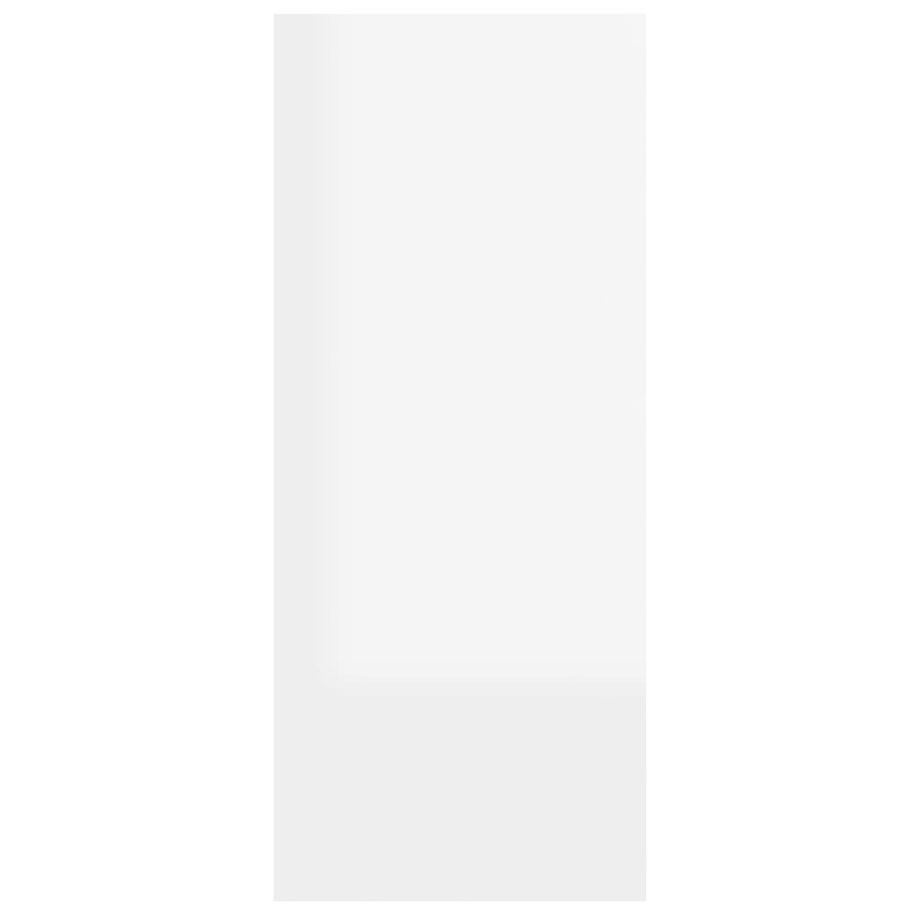vidaXL Ormarić za knjige / sobna pregrada sjajni bijeli 60x30x72 cm