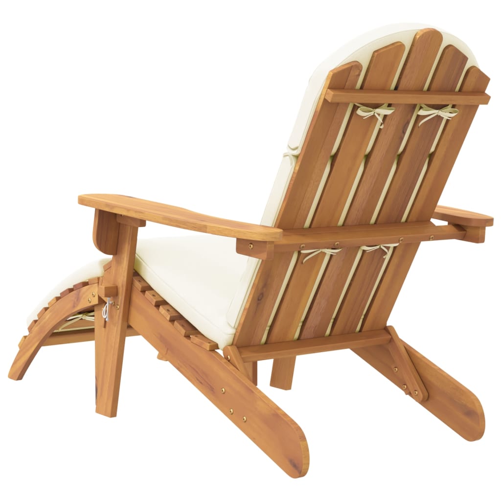 vidaXL Vrtna stolica Adirondack s osloncem za noge od drva bagrema