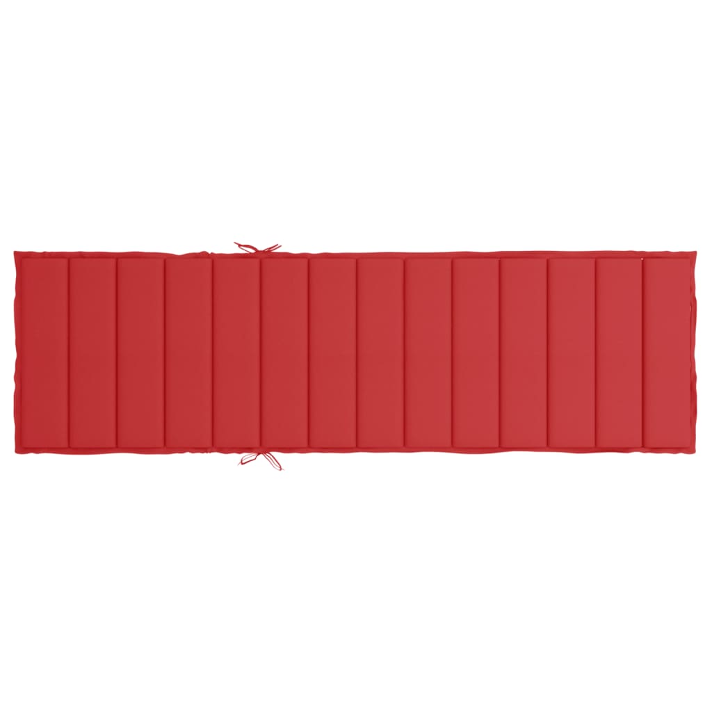 vidaXL Jastuk za ležaljku crveni 200 x 70 x 3 cm od tkanine Oxford