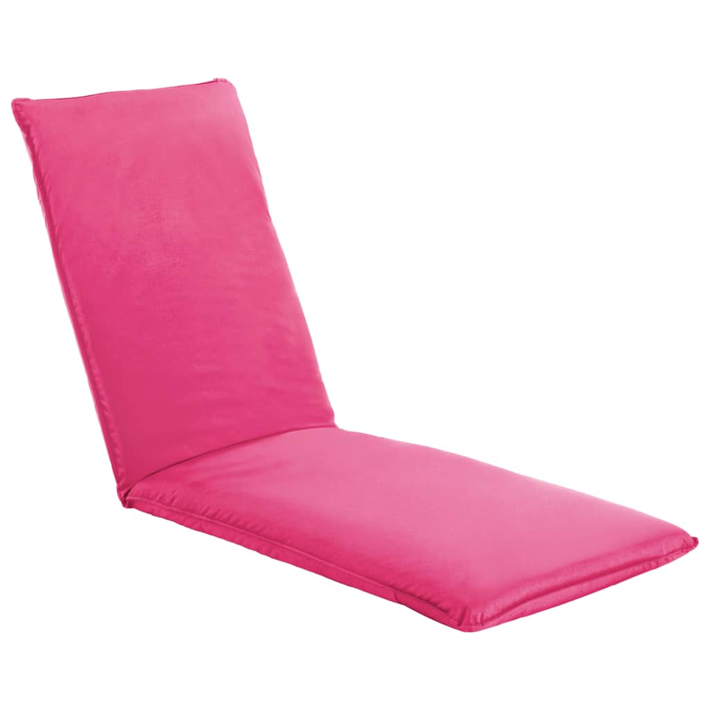 vidaXL Sklopiva ležaljka za sunčanje od tkanine Oxford ružičasta
