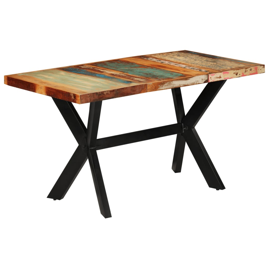 vidaXL Blagovaonski stol 140 x 70 x 75 cm od masivnog obnovljenog drva