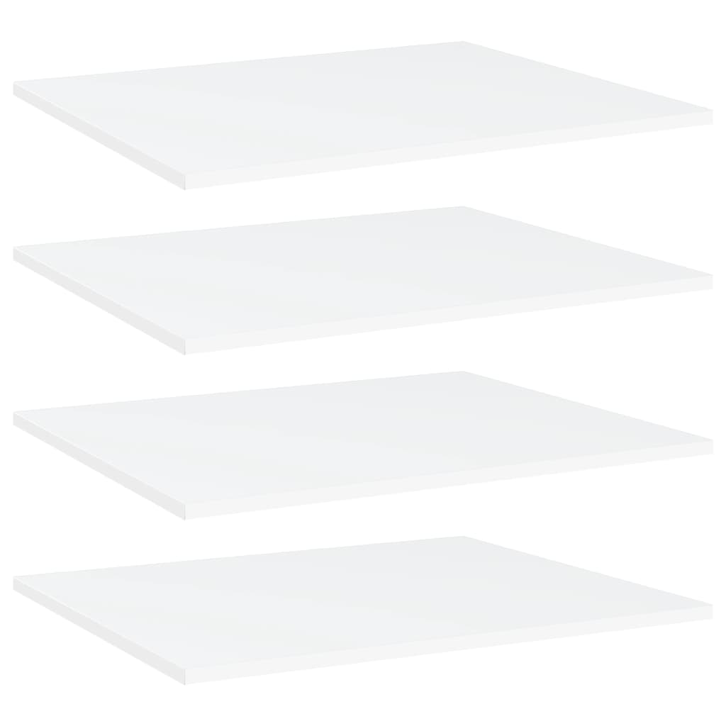 vidaXL Police za knjige 4 kom bijele 60 x 50 x 1,5 cm od iverice