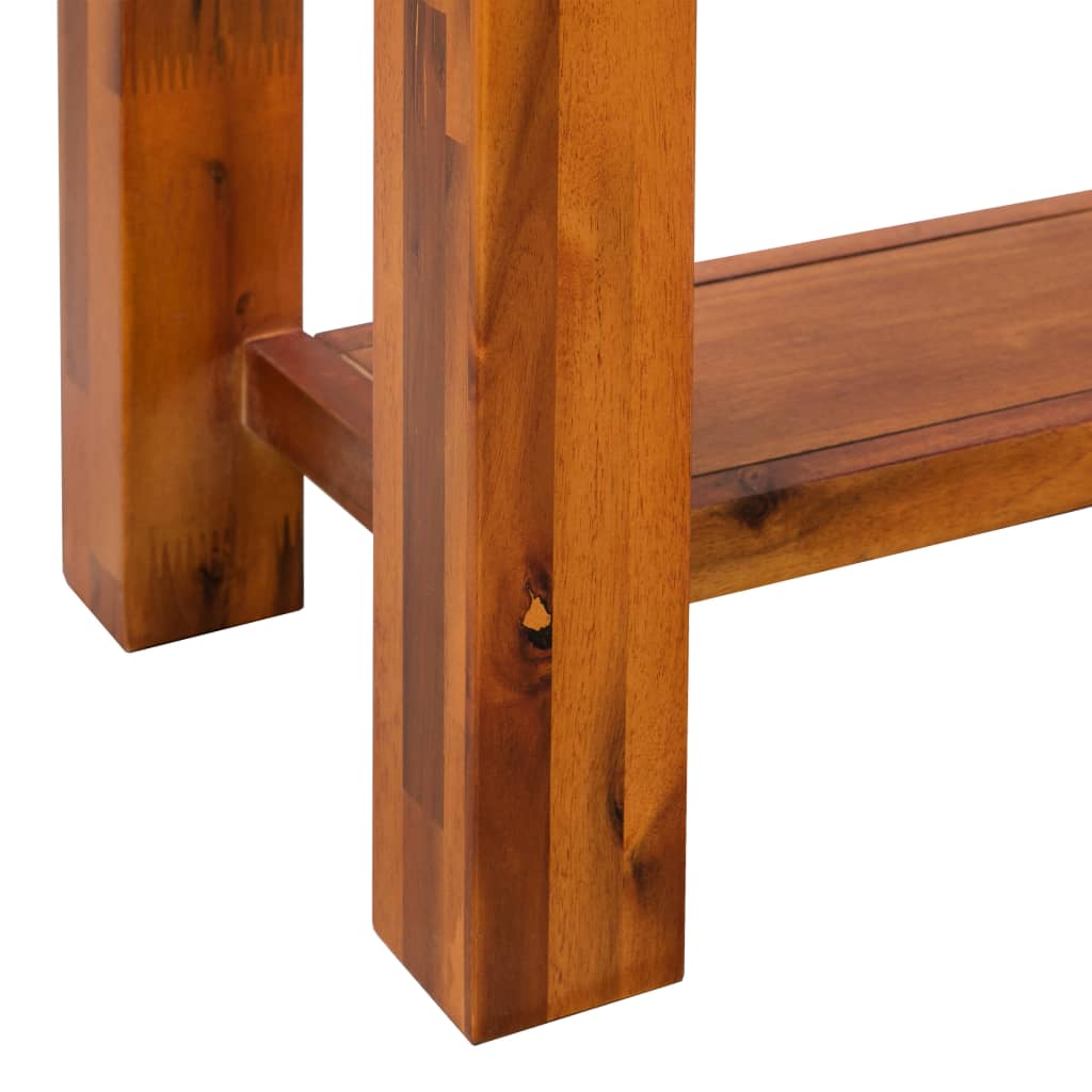 vidaXL Konzolni stol od masivnog drva akacije 86 x 30 x 75 cm