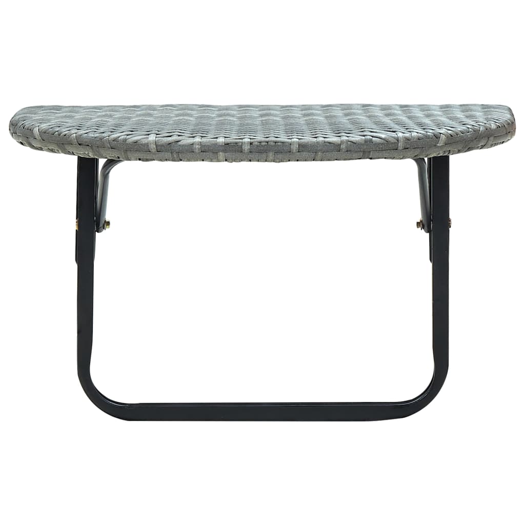 vidaXL Balkonski stol sivi 60 x 60 x 40 cm od poliratana