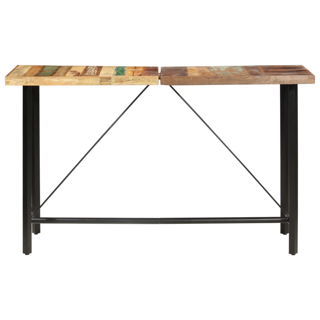 vidaXL Barski stol 180 x 70 x 107 cm od masivnog obnovljenog drva
