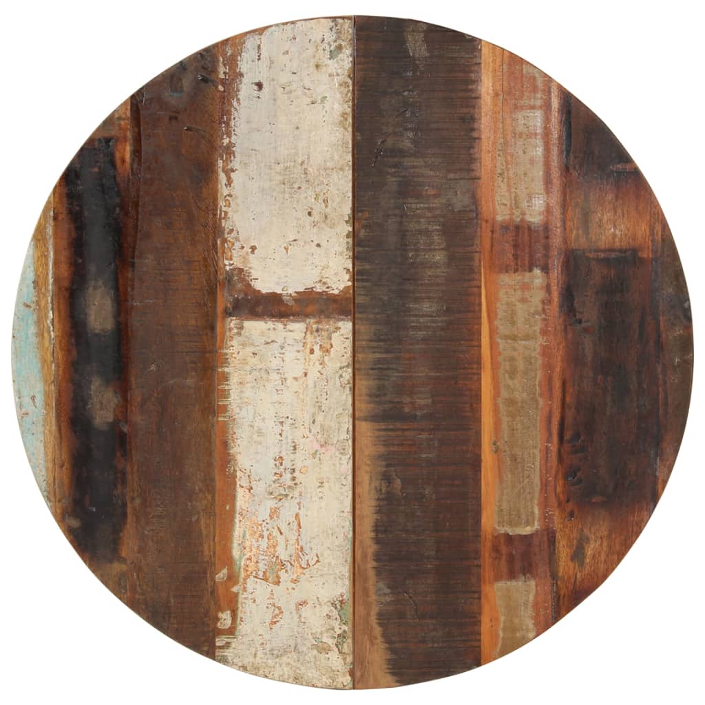 vidaXL Stolna ploča Ø 70 x (1,5 - 1,6) cm od masivnog obnovljenog drva