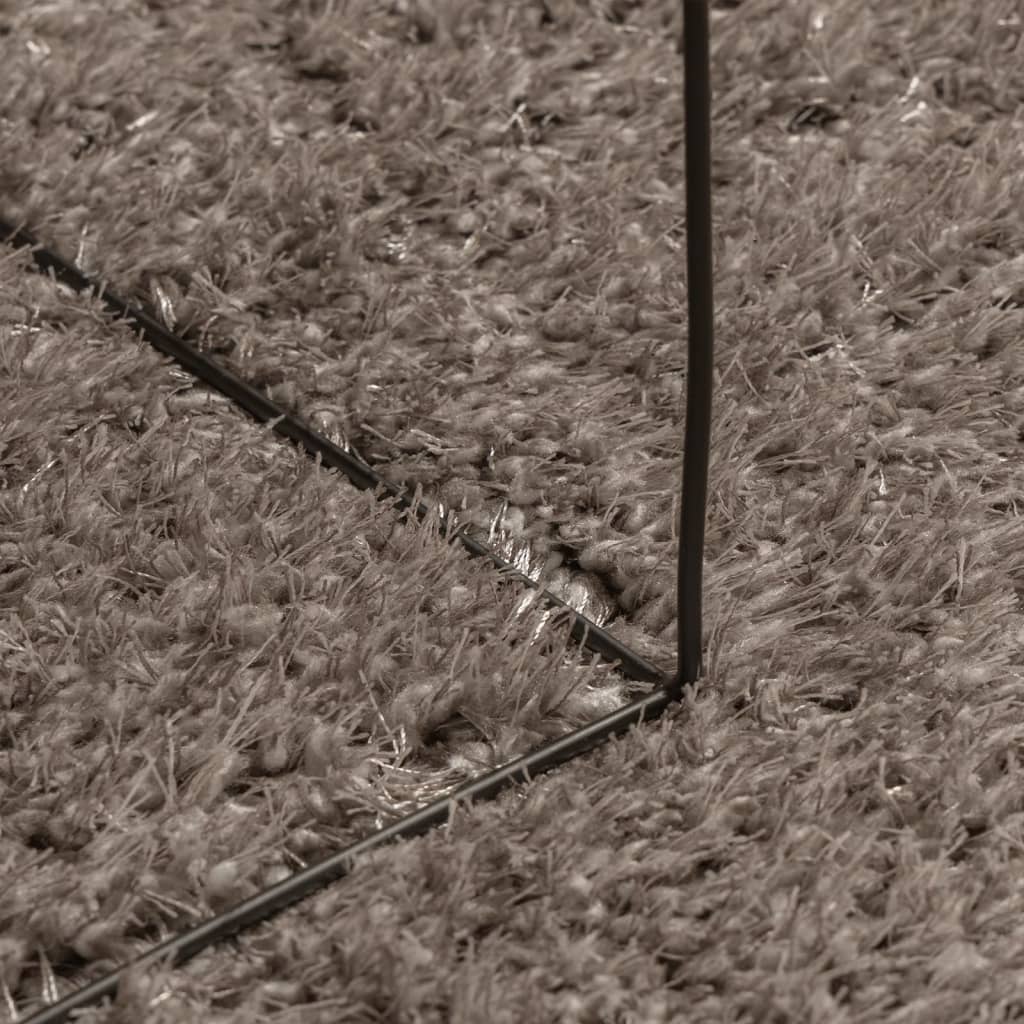 vidaXL Tepih ISTAN s visokim vlaknima sjajni izgled sivi 120x170 cm