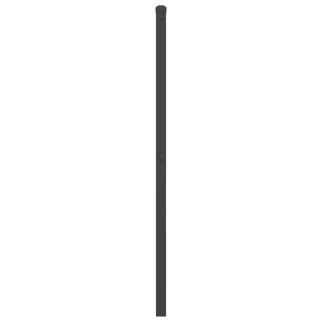 vidaXL Metalno uzglavlje crno 135 cm