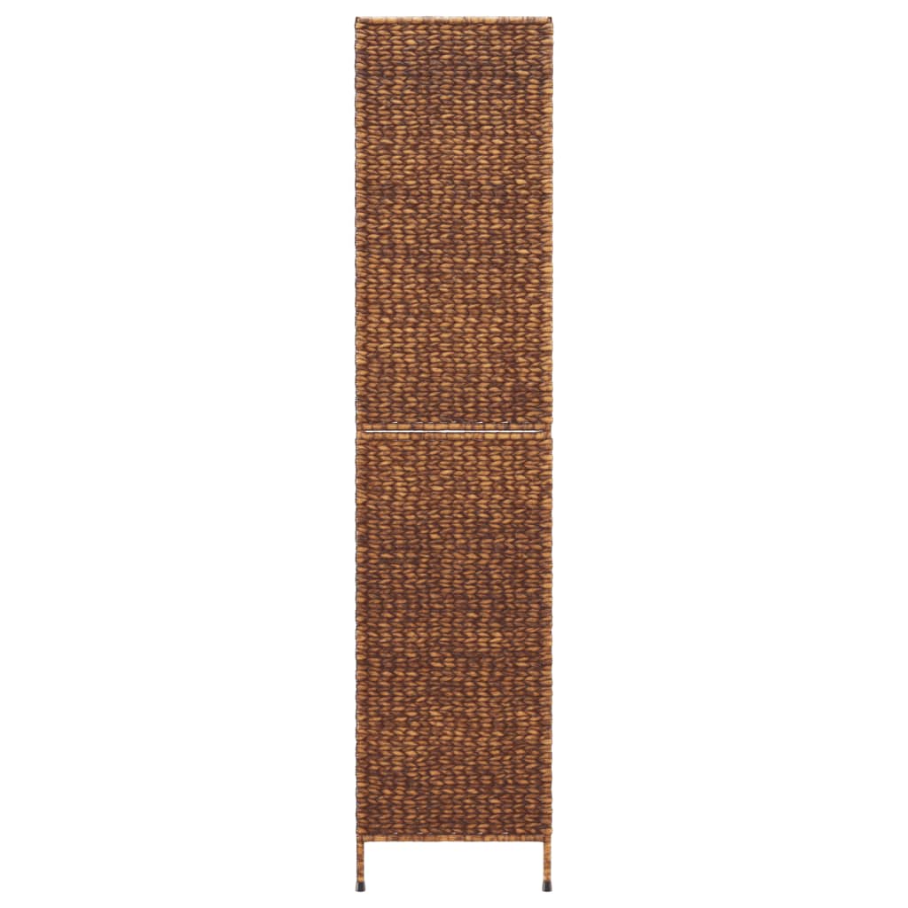 vidaXL Sobna pregrada s 3 panela smeđa 122 x 180 cm od vodenog zumbula