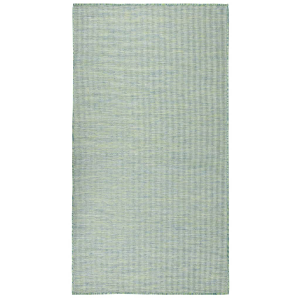 vidaXL Vanjski tepih ravnog tkanja 80 x 150 cm tirkizni