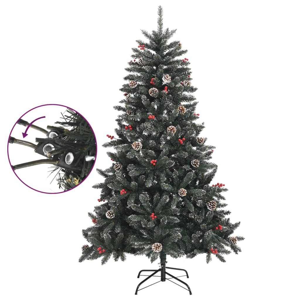 vidaXL Umjetno božićno drvce sa stalkom zeleno 120 cm PVC