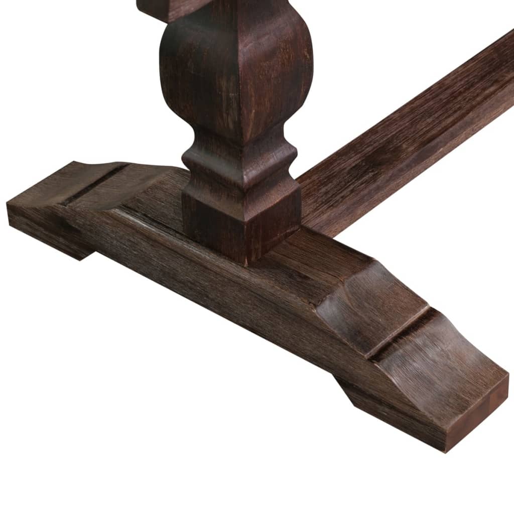 vidaXL Sklopivi Stol s Duplim Postoljem Drvo Akacije 180x80x75 cm