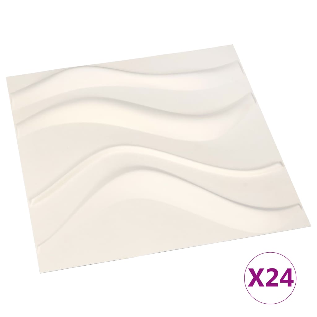 vidaXL Zidni paneli 3D 24 kom 0,5 x 0,5 m 6 m²