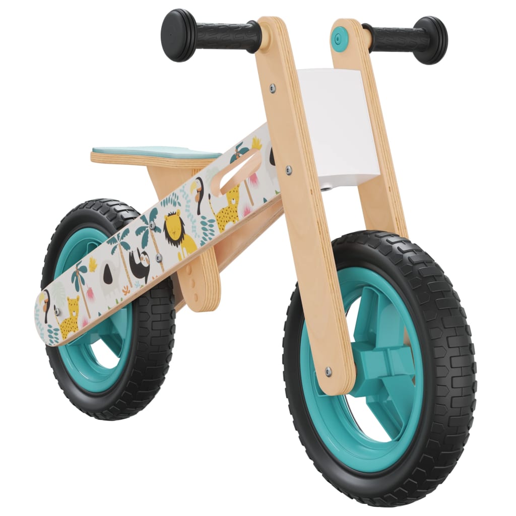 vidaXL Dječji bicikl za ravnotežu plavi s uzorkom