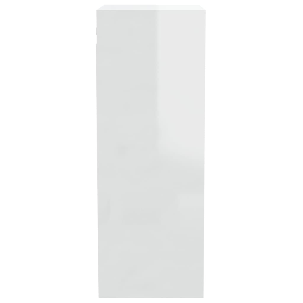 vidaXL Zidni ormarić sjajni bijeli 34,5x32,5x90 cm konstruirano drvo