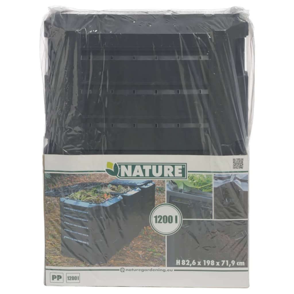 Nature kanta za kompost crna 1200 L 6071483