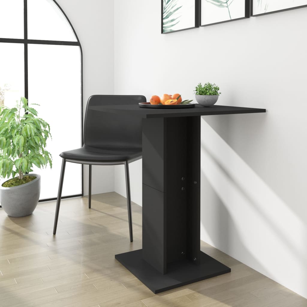 vidaXL Bistro stol crni 60 x 60 x 75 cm od konstruiranog drva