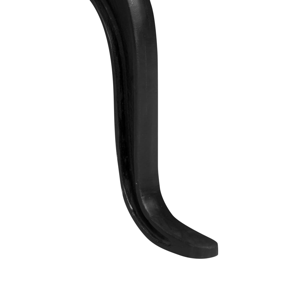 vidaXL Klupa za 3 osobe 155 cm od lijevanog željeza crna