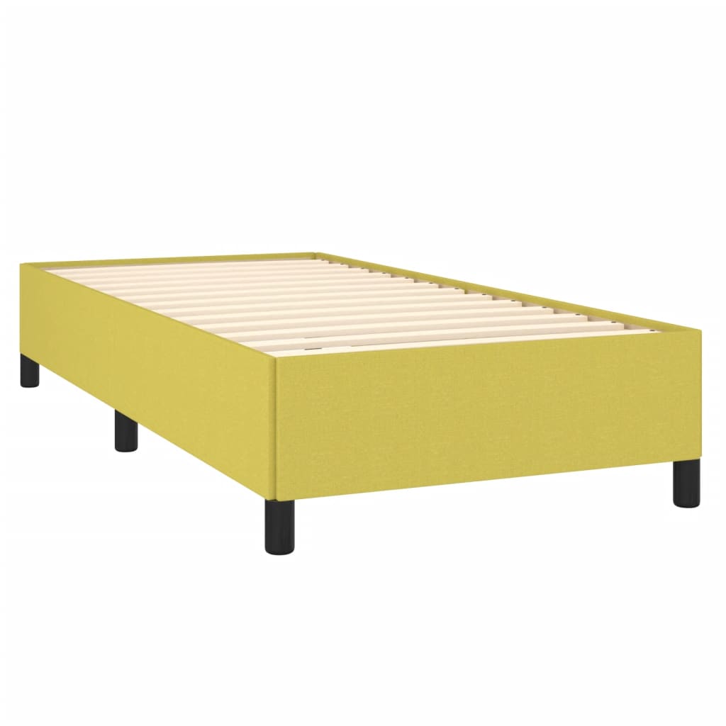 vidaXL Okvir za krevet zeleni 90x200 cm od tkanine