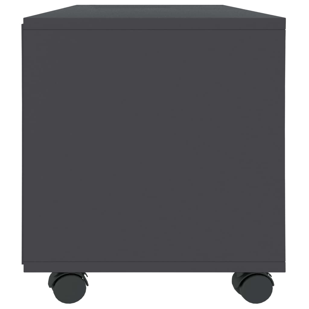 vidaXL TV ormarić s kotačima sivi 90 x 35 x 35 cm od iverice