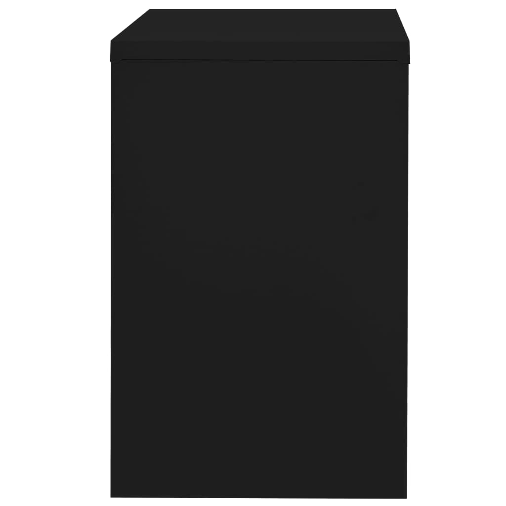 vidaXL Ormarić za spise crni 90 x 46 x 72,5 cm čelični