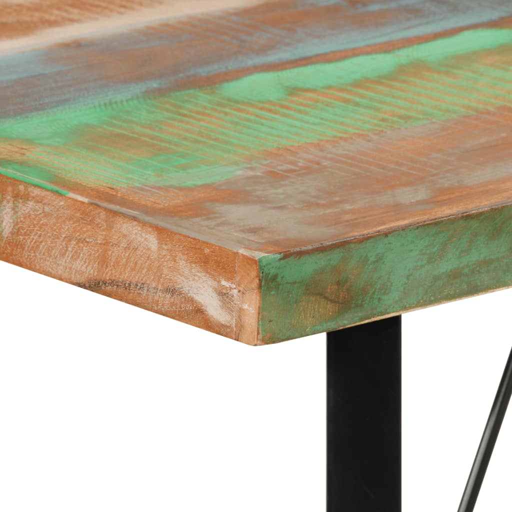 vidaXL Barski stol 110 x 55 x 107 cm masivno obnovljeno drvo i željezo