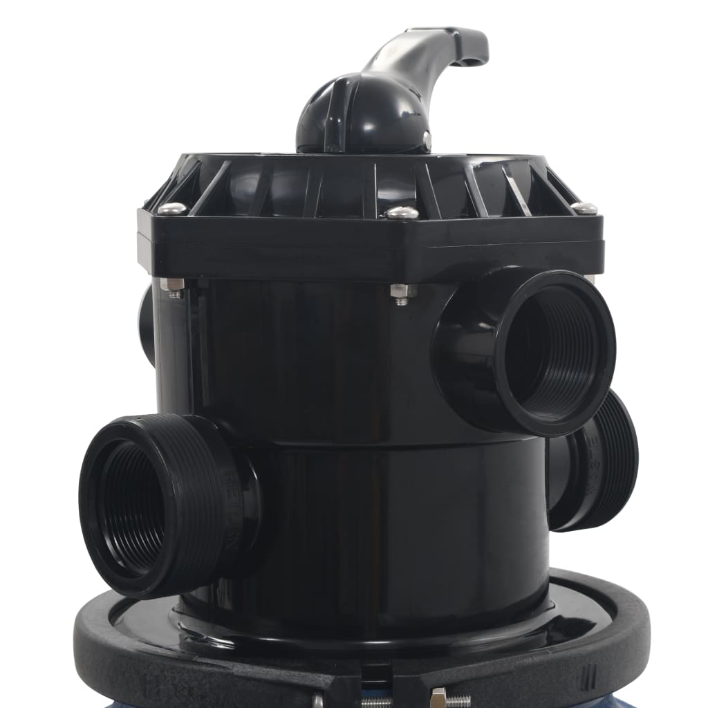vidaXL Pješčani filtar za bazen s ventilom sa 6 položaja plavi 560 mm