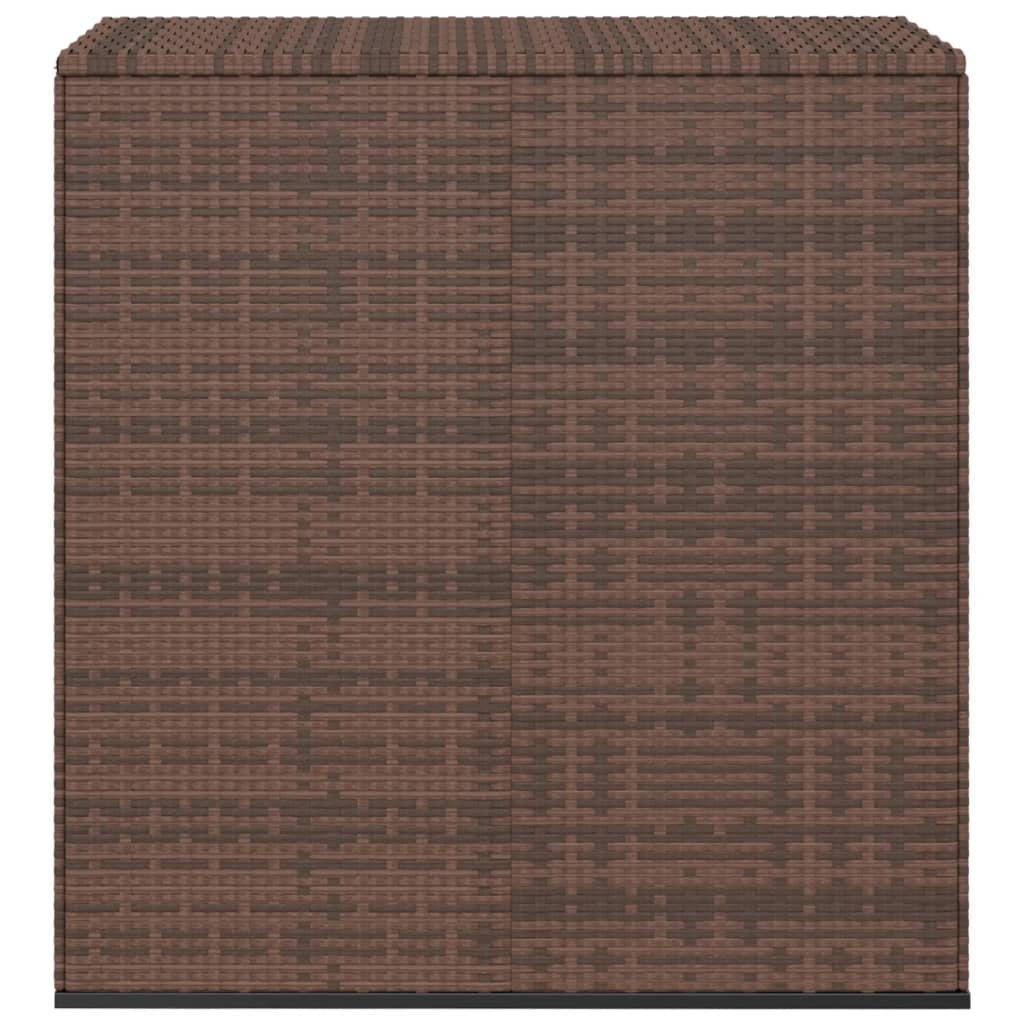 vidaXL Kutija za vrtne jastuke od PE ratana 100 x 49 x 103,5 cm smeđa