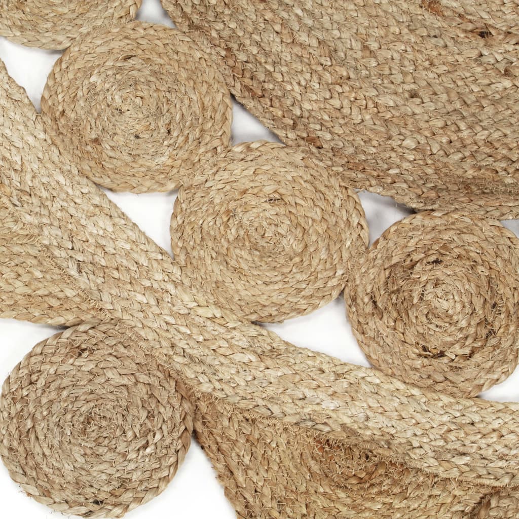 vidaXL Ručno rađeni pleteni tepih od jute 90 cm