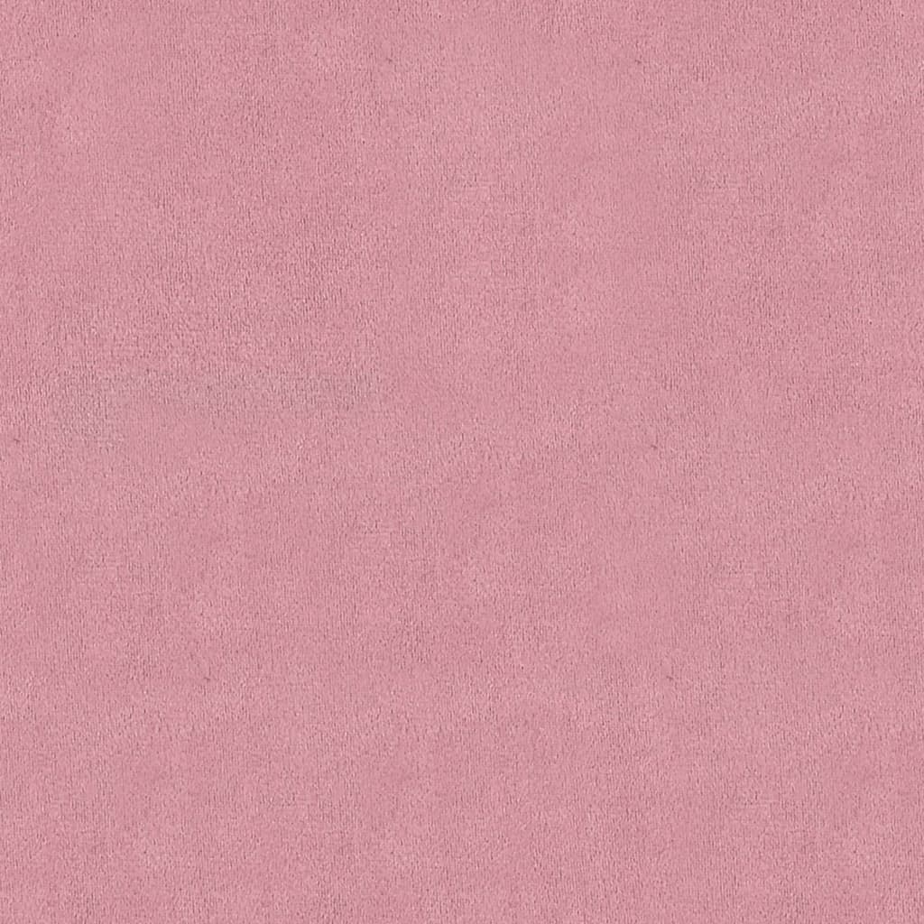 vidaXL Klupa ružičasta 110,5x45x49 cm baršunasta