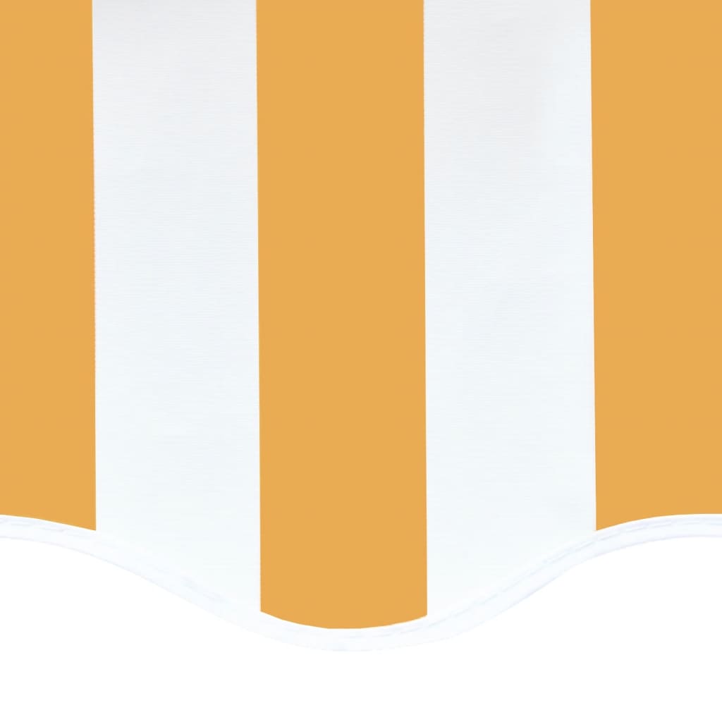 vidaXL Zamjenska tkanina za tendu žuto-bijela 4,5 x 3,5 m