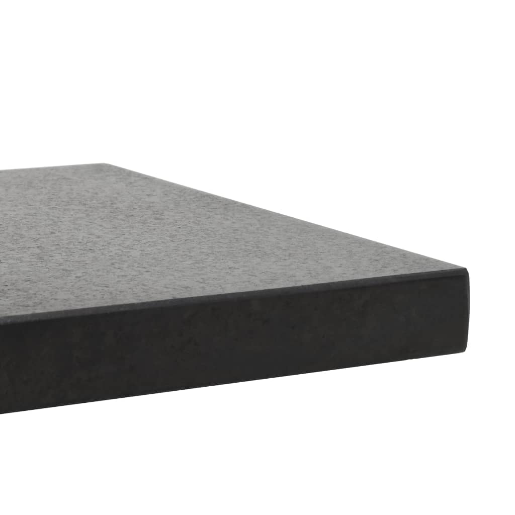 vidaXL Stalak za suncobran od granita 28,5 kg četvrtasti crni