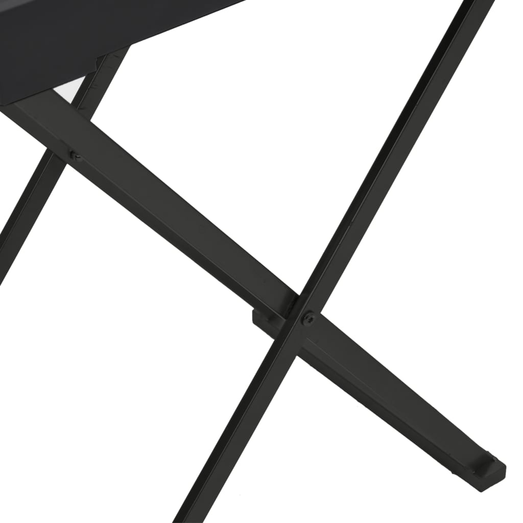 vidaXL Sklopivi stol crni 48 x 34 x 61 cm MDF