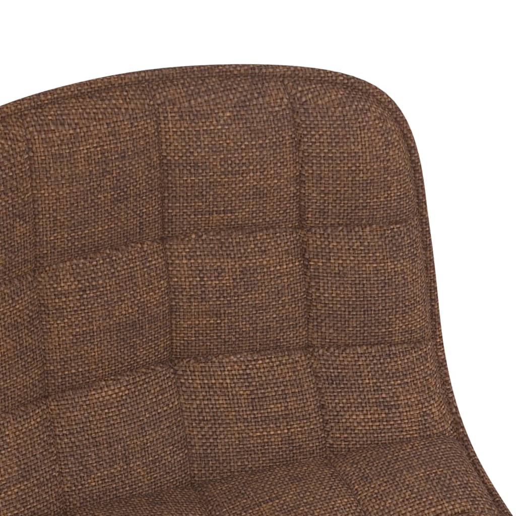 vidaXL Okretne blagovaonske stolice od tkanine 4 kom smeđe
