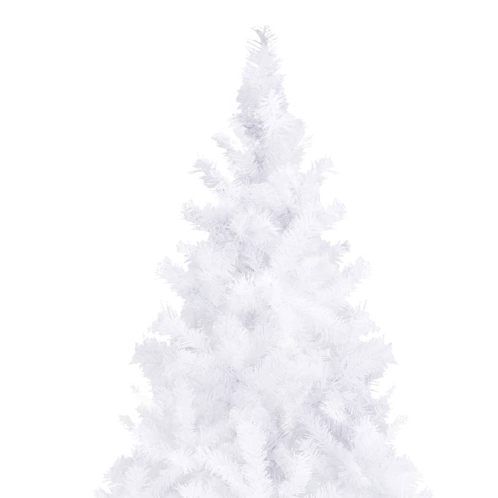 vidaXL Umjetno osvijetljeno božićno drvce i kuglice LED 400 cm bijelo