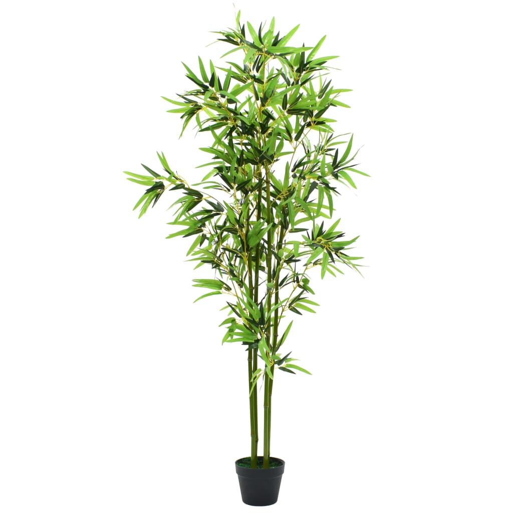 vidaXL Umjetna biljka bambusa s lončanicom 175 cm zelena