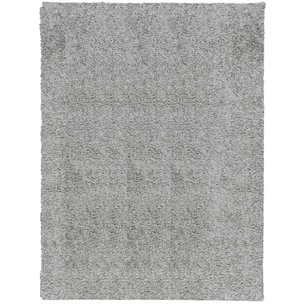 vidaXL Čupavi tepih PAMPLONA visoka vlakna moderni sivi 300 x 400 cm