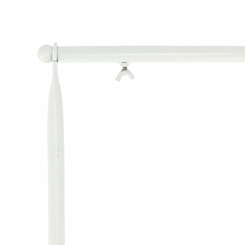 Esschert Design ukrasna stolna šipka sa stezaljkom bijela